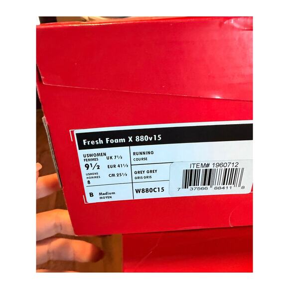 New Balance Fresh Foam 880v15 Women's Running Shoes Grey grey Size 9.5 - Picture 4 of 5